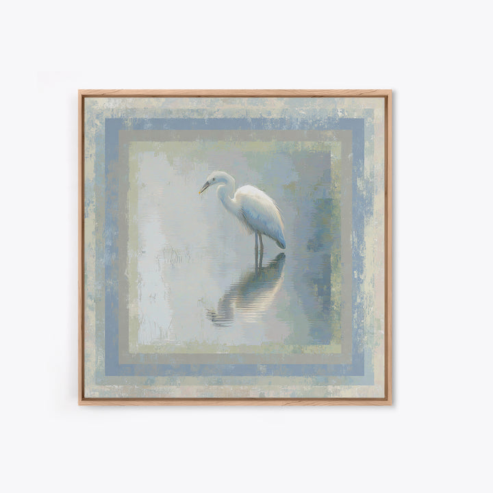 Blue Heron by Calm Marsh Water Canvas Print, Dental Office Art, Office Decor, Fine Art, Calm, Art Print, Room Decor, DOA-1x1-95