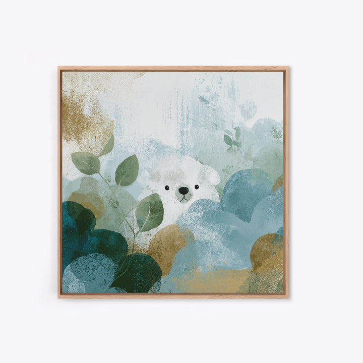 Cheerful Animal Dentist Themed Character Without Text Canvas Print, Dental Office Art, Office Decor, Fine Art, Calm, Art Print, DOA-1x1-98