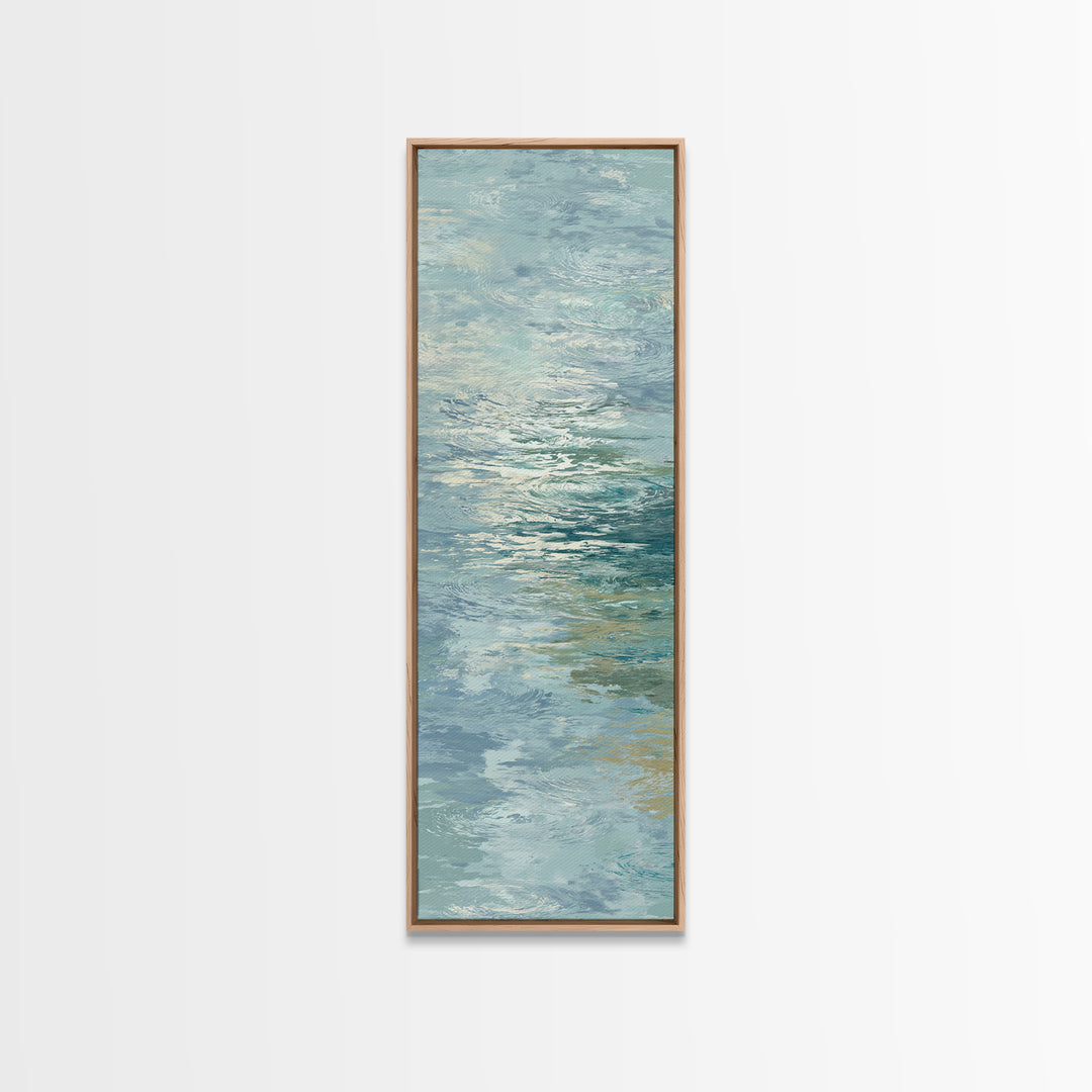 Abstract Water Ripple Pattern Canvas Print, Dental Office Art, Dental Office Decor, Office Decor, Abstract Art, Calm, DOA-1x3-1