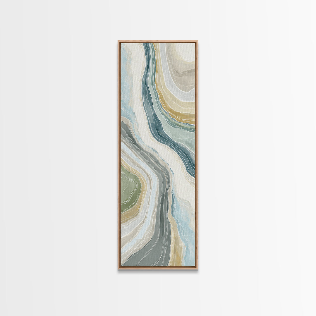 Clean Marble Texture Canvas Print, Dental Office Art, Dental Decor, Office Decor, Oil Painting, Calm, Wall Decor, Neutral Decor, DOA-1x3-12