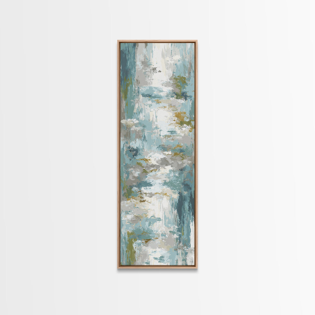 Clean Geometric Art Framed Canvas Print, Dental Office Art, Tooth Art, Office Decor, Calm, Modern Decor, Fine Art Print, DOA-1x3-20