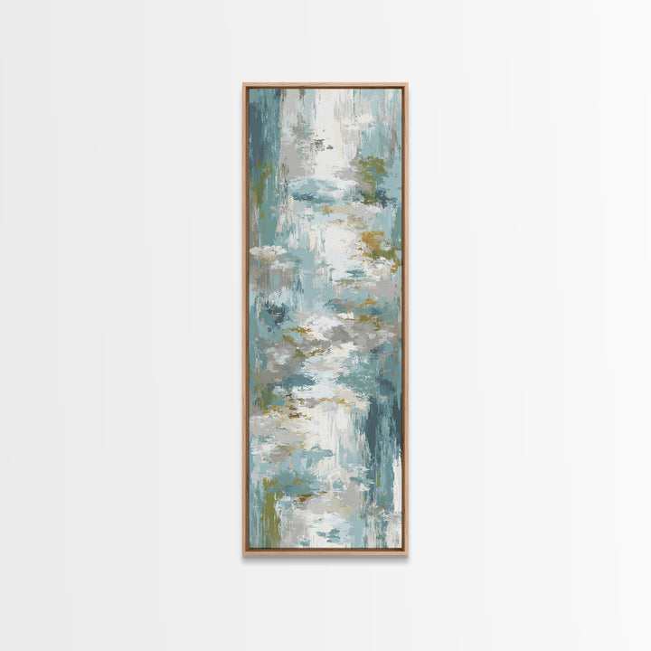 Clean Geometric Art Framed Canvas Print, Dental Office Art, Tooth Art, Office Decor, Calm, Modern Decor, Fine Art Print, DOA-1x3-20