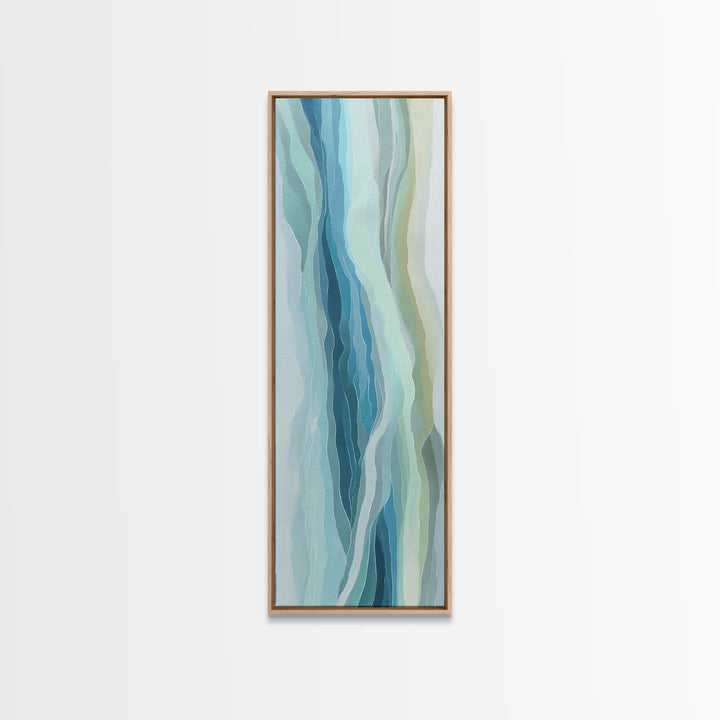 Abstract Water Ripple Pattern Canvas Print, Dental Office Art, Fine Art Print, Office Decor, Abstract Art, Calm, DOA-1x3-25