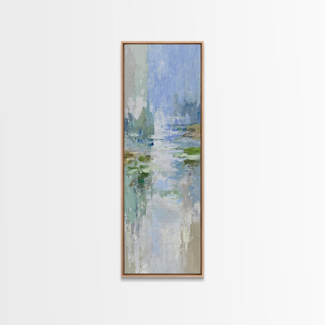 Sunlit Lake with Calming Reflections Canvas Print, Dental Office Art, Dental Office, Office Decor, Fine Art, Calm, Room Decor, DOA-1x3-27
