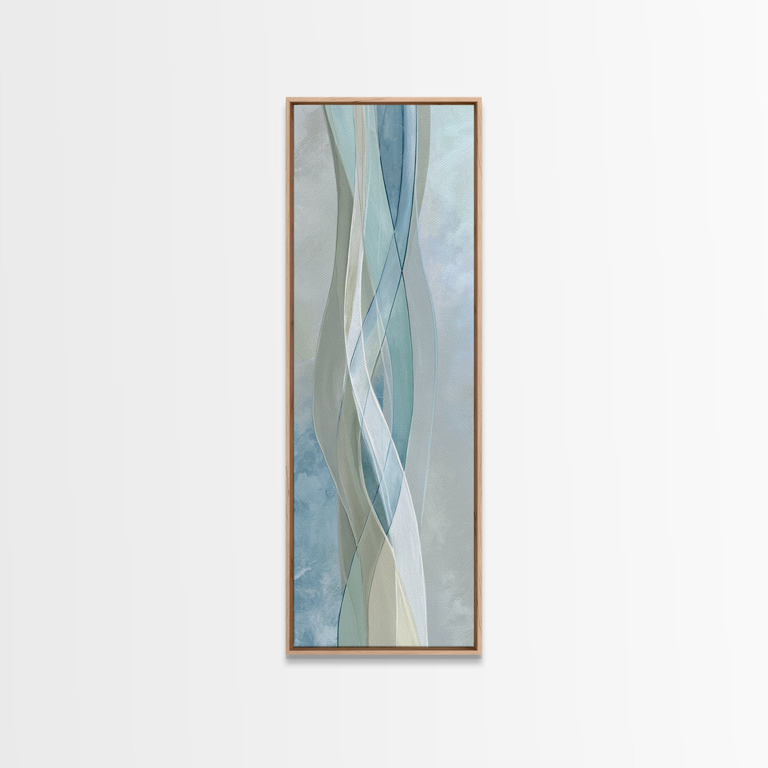 Minimal Smile Curve Abstract Canvas Print, Dental Office Art, Office Decor, Abstract Art, Calm, Medical Office Decor, DOA-1x3-41
