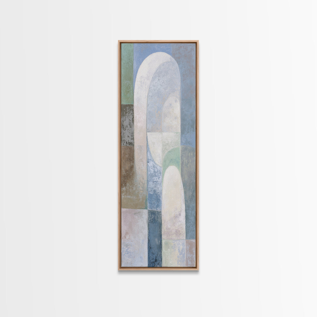 Light Scandinavian Abstract Arches Canvas Print, Dental Office Art, Dental Art, Office Decor, Abstract Art, Calm, Dental Gift, DOA-1x3-5