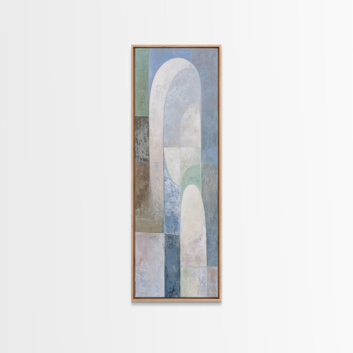 Light Scandinavian Abstract Arches Canvas Print, Dental Office Art, Dental Art, Office Decor, Abstract Art, Calm, Dental Gift, DOA-1x3-5