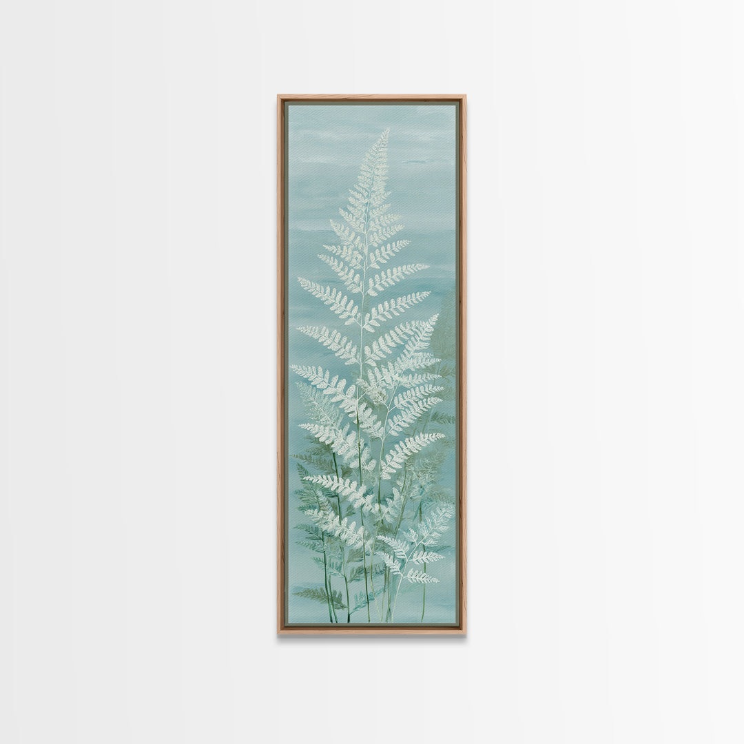 Botanical Fern Study Canvas Print, Dental Office Art, Fine Art Print, Office Decor, Fine Art, Calm, Printable Wall Art, DOA-1x3-55