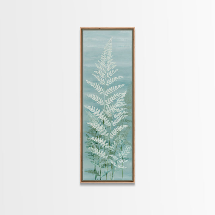 Botanical Fern Study Canvas Print, Dental Office Art, Fine Art Print, Office Decor, Fine Art, Calm, Printable Wall Art, DOA-1x3-55