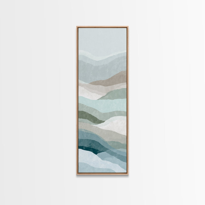 Minimal Smile Curve Abstract Canvas Print, Dental Office Art, Office Decor, Abstract Art, Calm, Art Print, Room Decor, DOA-1x3-65