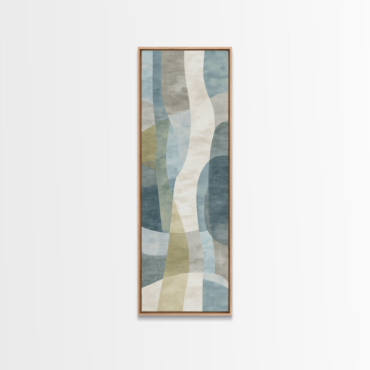 Playful Tooth Shaped Character Framed Canvas Print, Dental Office Art, Dentistry Art, Office Decor, Abstract Art, Calm, DOA-1x3-66