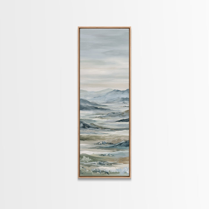 Soft Gradient Sunrise Framed Canvas Print, Dental Office Art, Dental Assistant, Office Decor, Fine Art, Calm, Gallery Decor, DOA-1x3-8