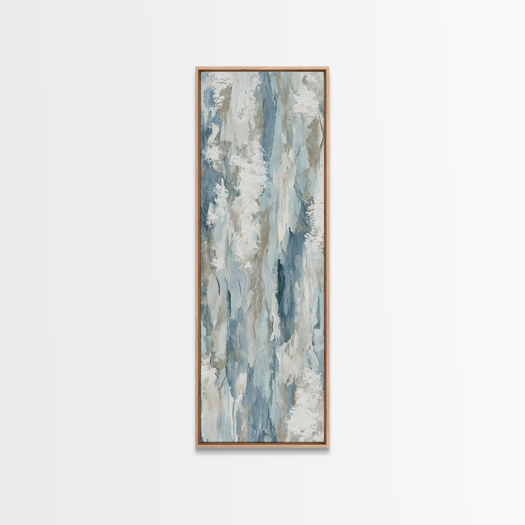 Clean Marble Texture Framed Canvas Print, Dental Office Art, Boho Decor, Office Decor, Fine Art, Calm, Digital Print, DOA-1x3-84