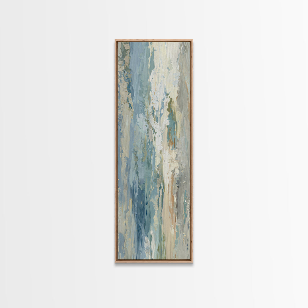 Calming Abstract Ocean Waves Canvas Print, Dental Office Art, Wall Decor, Office Decor, Fine Art, Calm, Contemporary Art, DOA-1x3-85