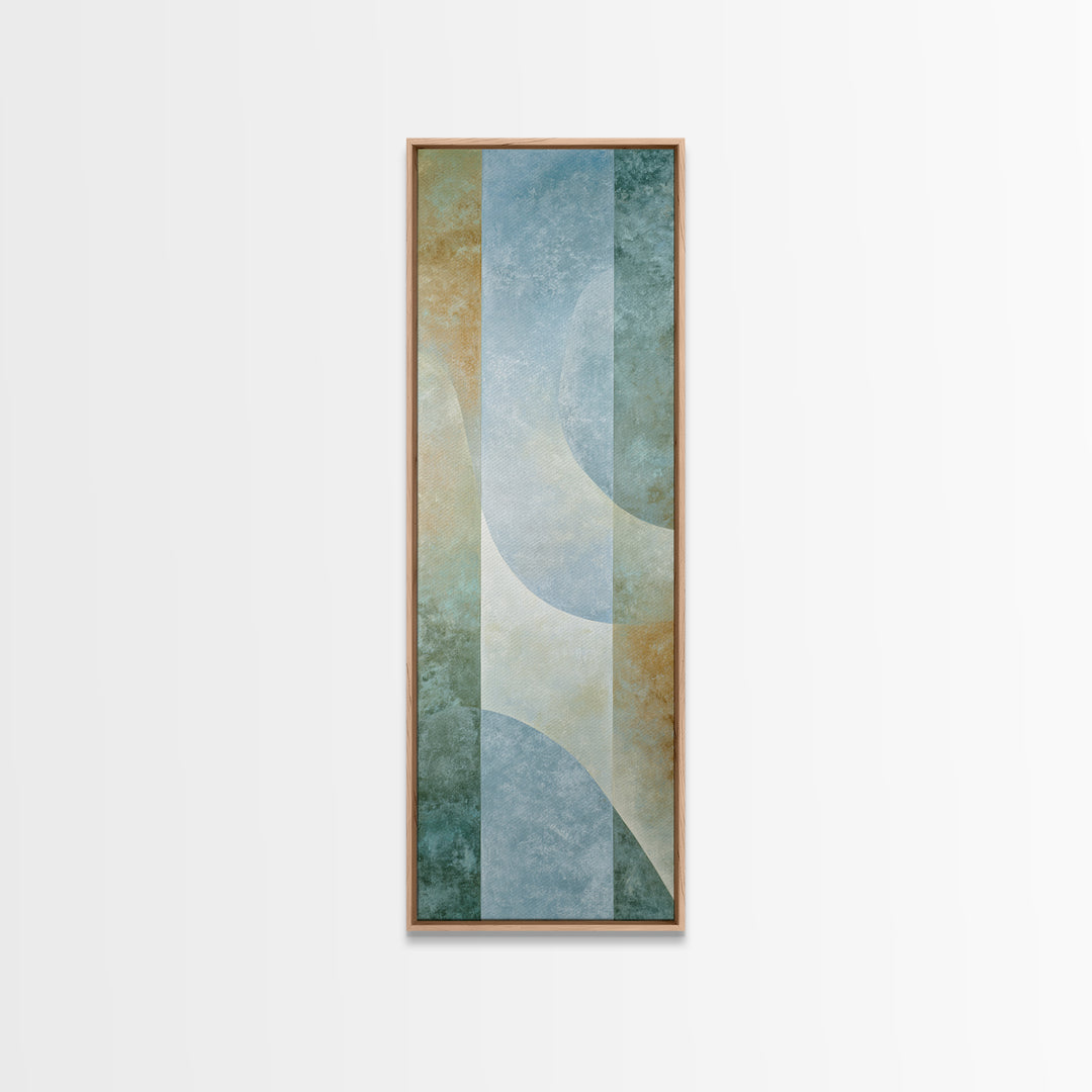 Minimal Smile Curve Abstract Canvas Print, Dental Office Art, Office Decor, Abstract Art, Calm, Medical Office Decor, DOA-1x3-89