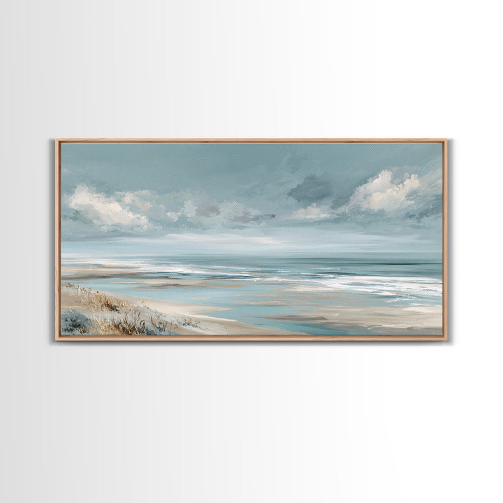 Quiet Coastal Dunes Framed Canvas Print, Dental Office Art, Dentist Art, Office Decor, Fine Art, Calm, Luxury Decor, Art Print, DOA-2x1-18