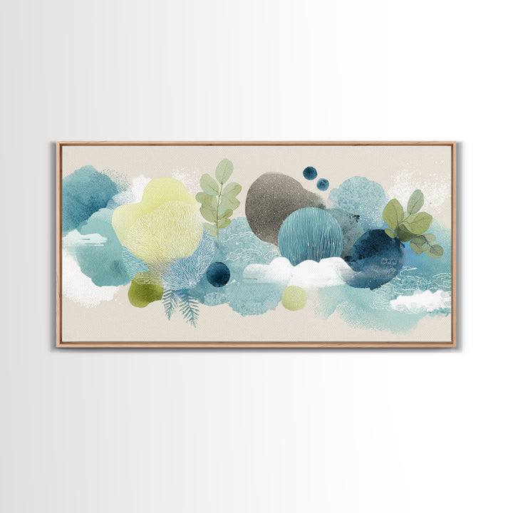 Playful Tooth Shaped Character Canvas Print, Dental Office Art, Dental Office, Office Decor, Fine Art, Calm, Room Decor, DOA-2x1-2