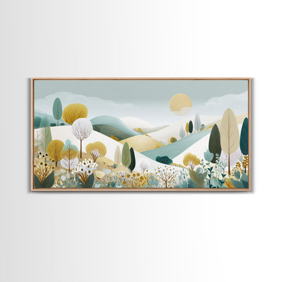 Playful Tooth Shaped Character Canvas Print, Dental Office Art, Dental Office, Office Decor, Fine Art, Calm, Room Decor, DOA-2x1-26
