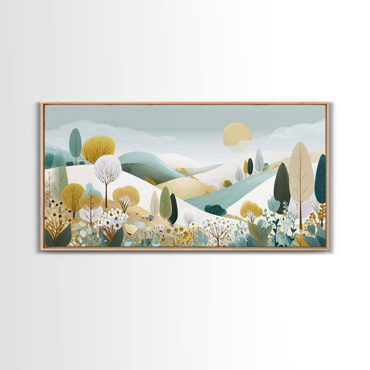 Playful Tooth Shaped Character Canvas Print, Dental Office Art, Dental Office, Office Decor, Fine Art, Calm, Room Decor, DOA-2x1-26