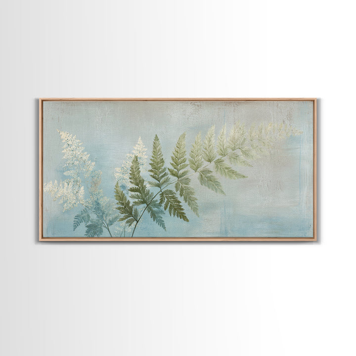 Botanical Fern Study Canvas Print, Dental Office Art, Minimalist Decor, Office Decor, Fine Art, Calm, Motivational Poster, DOA-2x1-39