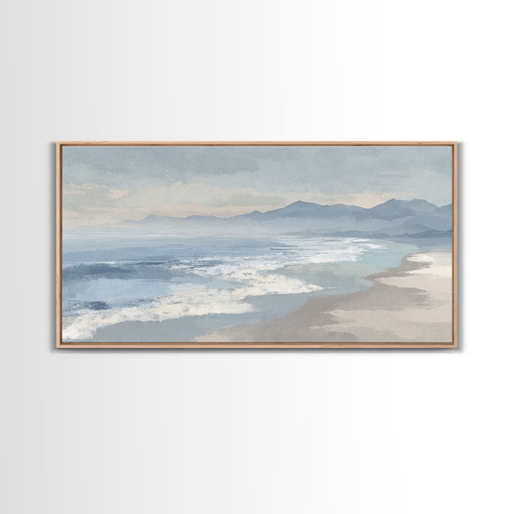 Quiet Coastal Dunes Framed Canvas Print, Dental Office Art, Dentist Art, Office Decor, Fine Art, Calm, Luxury Decor, Art Print, DOA-2x1-42