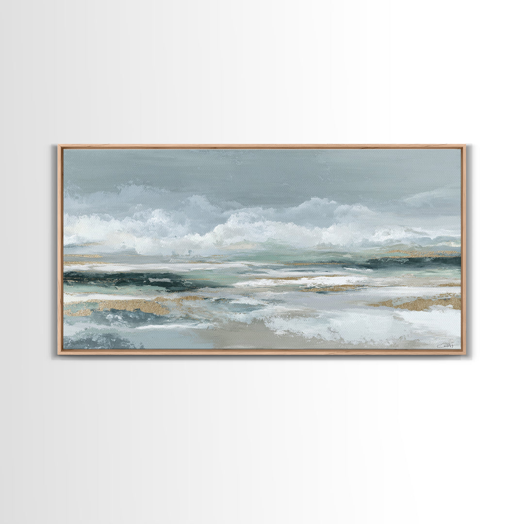 Clean Marble Texture Canvas Print, Dental Office Art, Office Decor, Abstract Art, Calm, Unique Wall Art, Minimalist Wall Art, DOA-2x1-44
