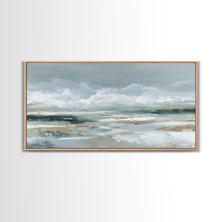 Clean Marble Texture Canvas Print, Dental Office Art, Office Decor, Abstract Art, Calm, Unique Wall Art, Minimalist Wall Art, DOA-2x1-44