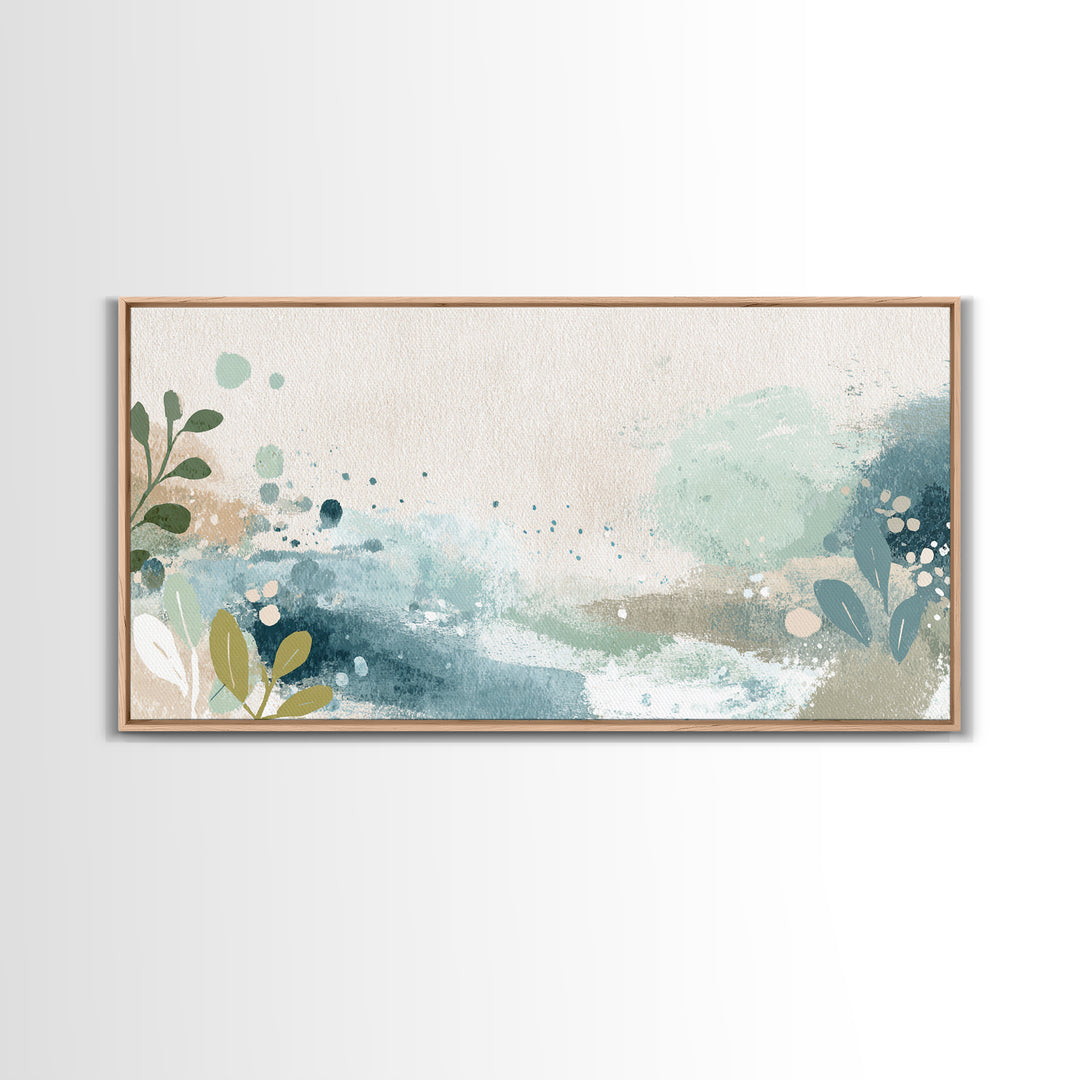 Playful Tooth Shaped Character Framed Canvas Print, Dental Office Art, Modern Decor, Office Decor, Fine Art, Calm, Poster, DOA-2x1-50
