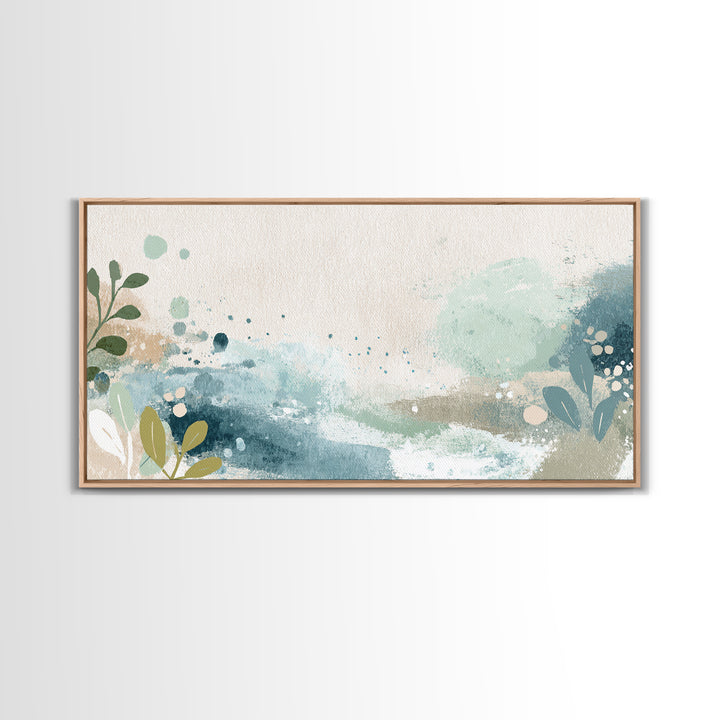 Playful Tooth Shaped Character Framed Canvas Print, Dental Office Art, Modern Decor, Office Decor, Fine Art, Calm, Poster, DOA-2x1-50