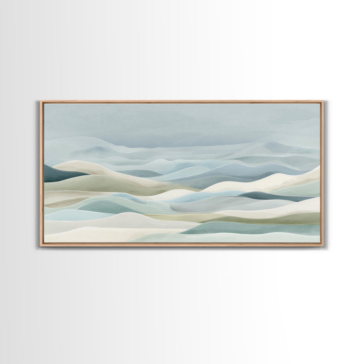 Clean Geometric Art Canvas Print, Dental Office Art, Decor, Office Decor, Abstract Art, Calm, Digital Artwork, Dental Hygiene, DOA-2x1-52
