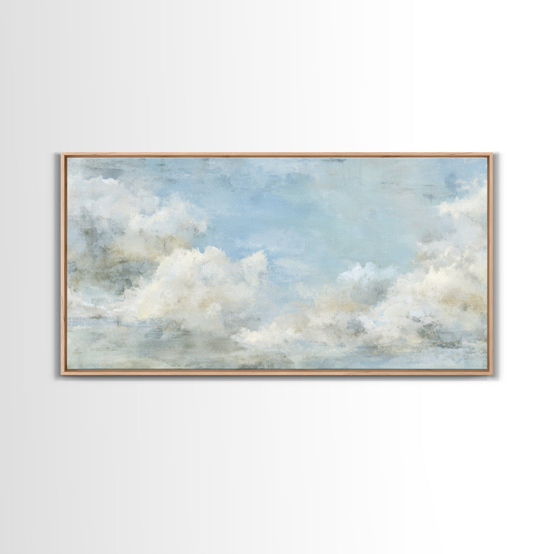 Peaceful Clouds over Open Meadow Canvas Print, Dental Office Art, Art Print, Office Decor, Fine Art, Calm, Unique Wall Art, DOA-2x1-53