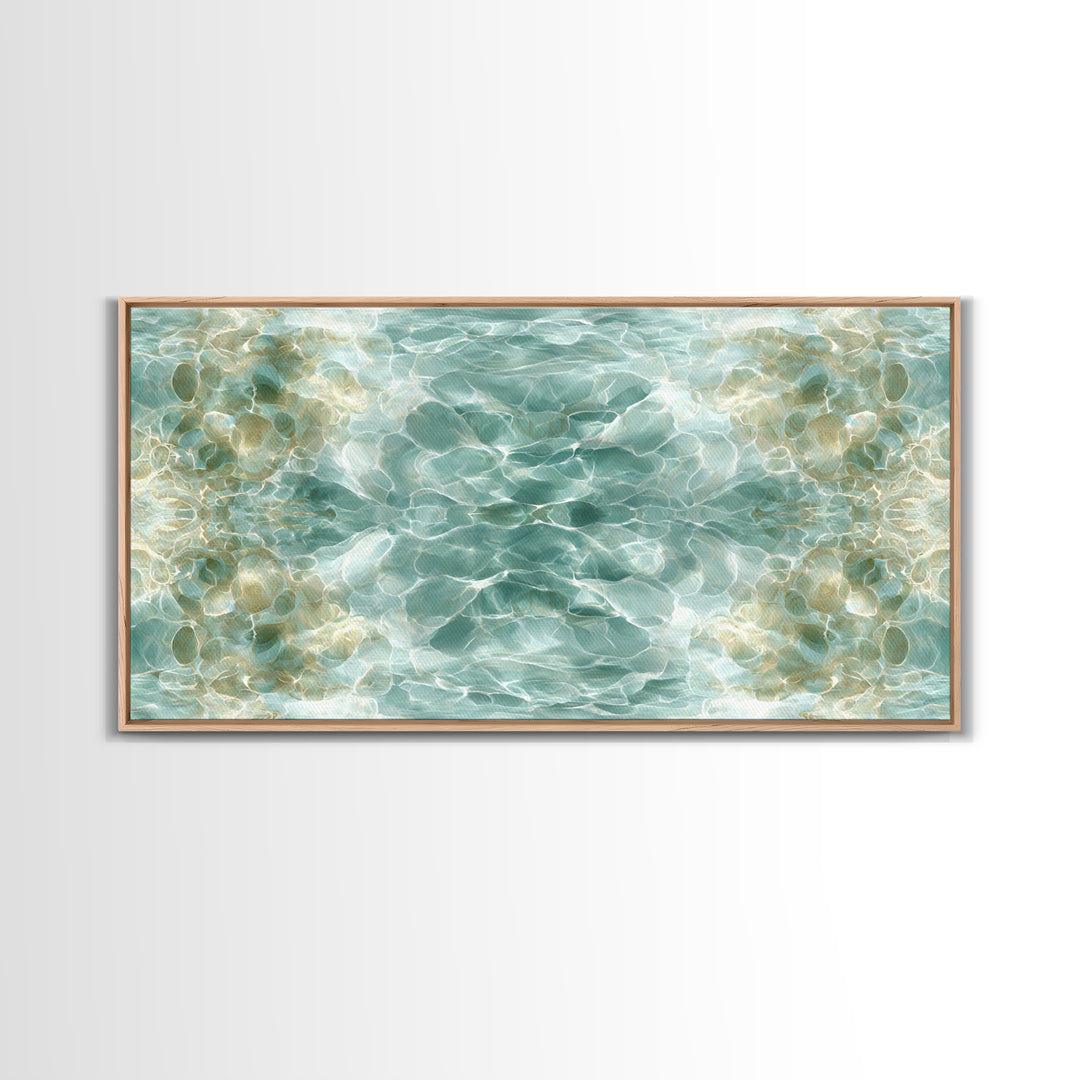 Abstract Water Ripple Pattern Canvas Print, Dental Office Art, Fine Art Print, Office Decor, Abstract Art, Calm, DOA-2x1-57