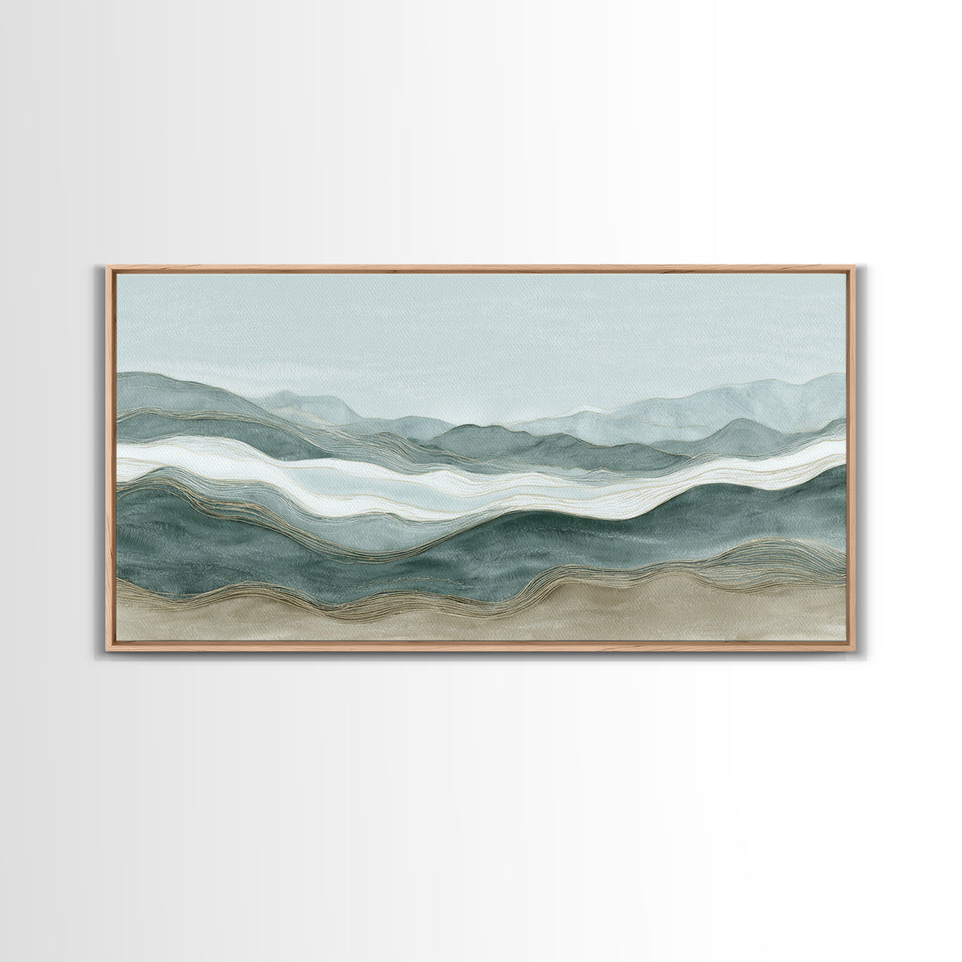 Minimal Line Faces Framed Canvas Print, Dental Office Art, Office Decor, Fine Art, Calm, Medical Art, Medical Office Decor, DOA-2x1-60
