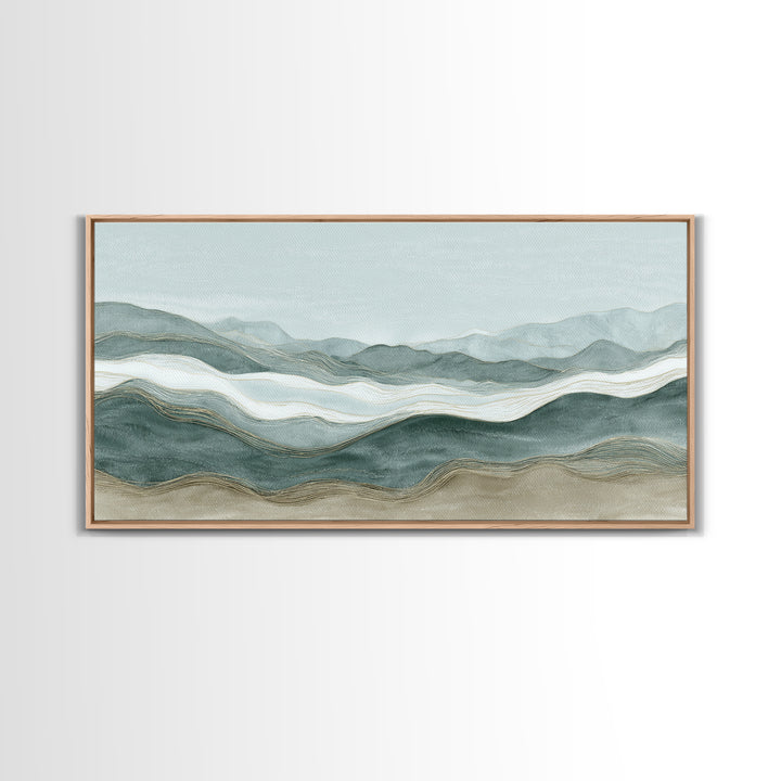 Minimal Line Faces Framed Canvas Print, Dental Office Art, Office Decor, Fine Art, Calm, Medical Art, Medical Office Decor, DOA-2x1-60