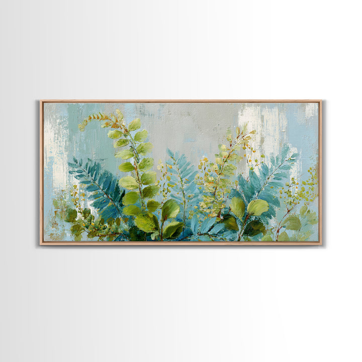 Botanical Fern Study Canvas Print, Dental Office Art, Dental, Office Decor, Watercolor Art, Calm, Tooth Art, Dentistry Art, DOA-2x1-63