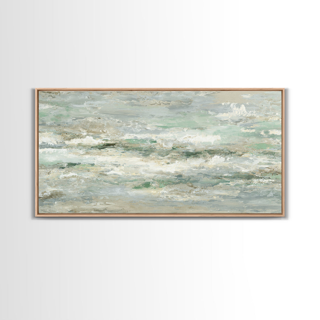 Clean Marble Texture Framed Canvas Print, Dental Office Art, Dental Wall Art, Office Decor, Oil Painting, Calm, DOA-2x1-92