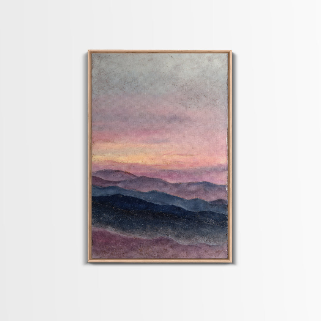 Soft Gradient Sunrise Framed Canvas Print, Dental Office Art, Dental Assistant, Office Decor, Fine Art, Calm, Gallery Decor, DOA-2x3-100