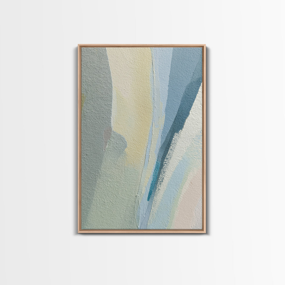 Minimal Smile Curve Abstract Framed Canvas Print, Dental Office Art, Neutral Decor, Office Decor, Abstract Art, Calm, DOA-2x3-13