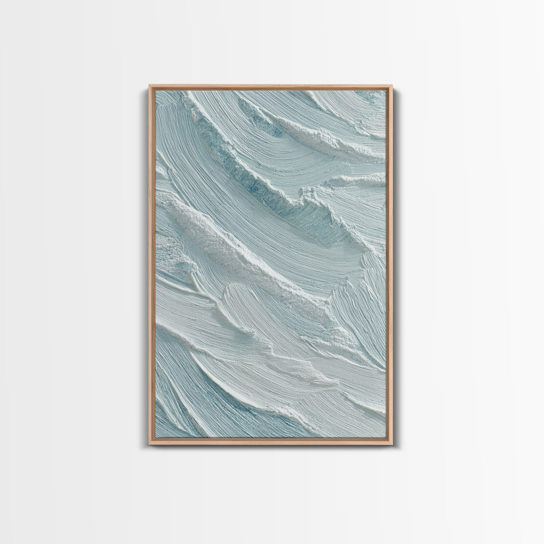 Abstract Water Ripple Pattern Framed Canvas Print, Dental Office Art, Medical Office Art, Office Decor, Fine Art, Calm, DOA-2x3-21