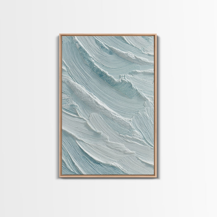Abstract Water Ripple Pattern Framed Canvas Print, Dental Office Art, Medical Office Art, Office Decor, Fine Art, Calm, DOA-2x3-21