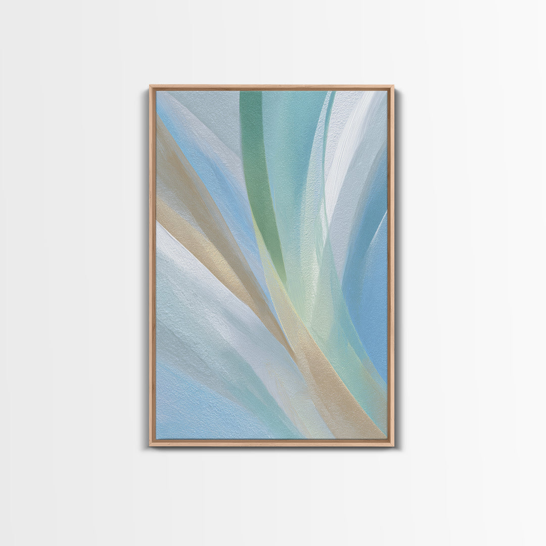 Simple Rainbow Pastel Shapes for Children Canvas Print, Dental Office Art, Gallery Decor, Office Decor, Abstract Art, Calm, DOA-2x3-29