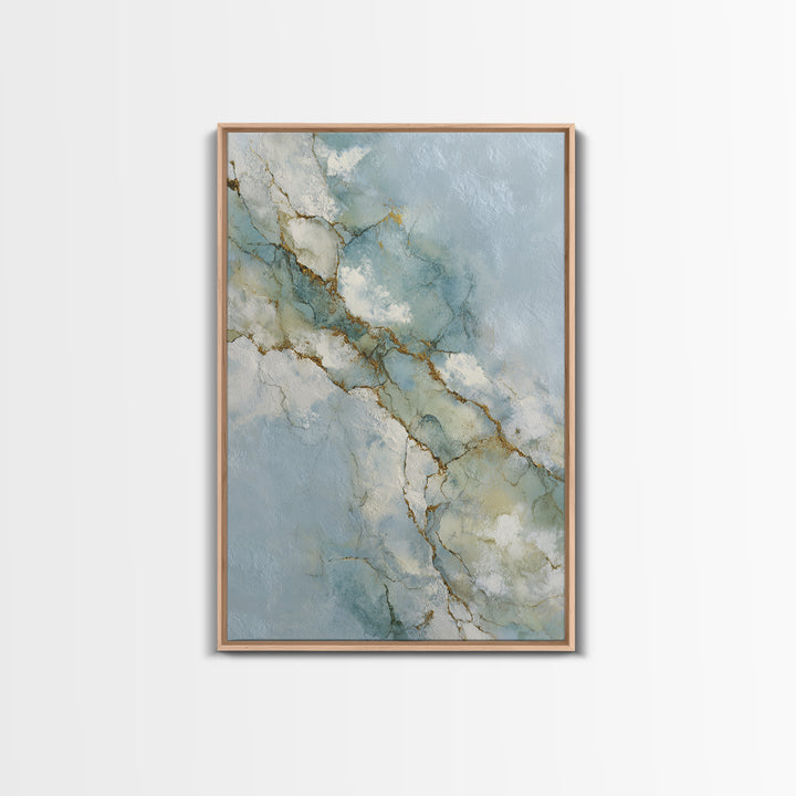 Clean Marble Texture Canvas Print, Dental Office Art, Room Decor Aesthetic, Office Decor, Fine Art, Calm, Printable Digital, DOA-2x3-32