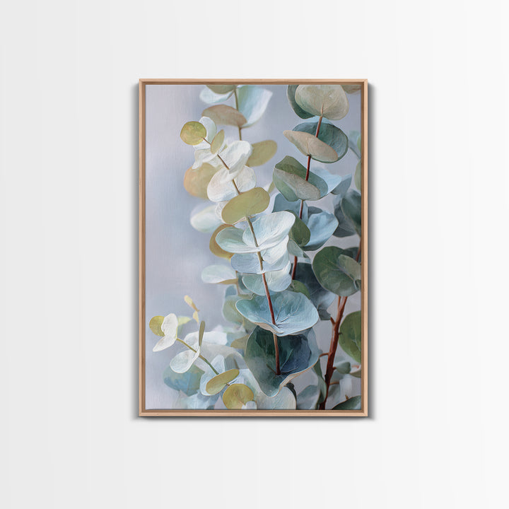 Soft Botanical Eucalyptus Print for Clean Atmosphere Canvas Print, Dental Office Art, Dental Decor, Office Decor, DOA-2x3-35