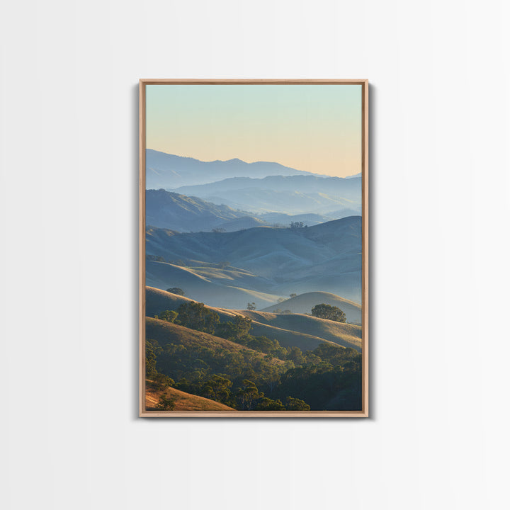 Soft Gradient Sunrise Framed Canvas Print, Dental Office Art, Dental Assistant, Office Decor, Fine Art, Calm, Gallery Decor, DOA-2x3-4