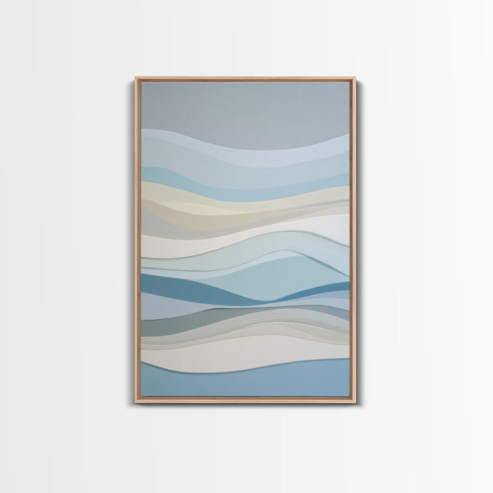 Calming Abstract Ocean Waves Canvas Print, Dental Office Art, Minimalist Decor, Office Decor, Calm, Motivational Poster, DOA-2x3-57