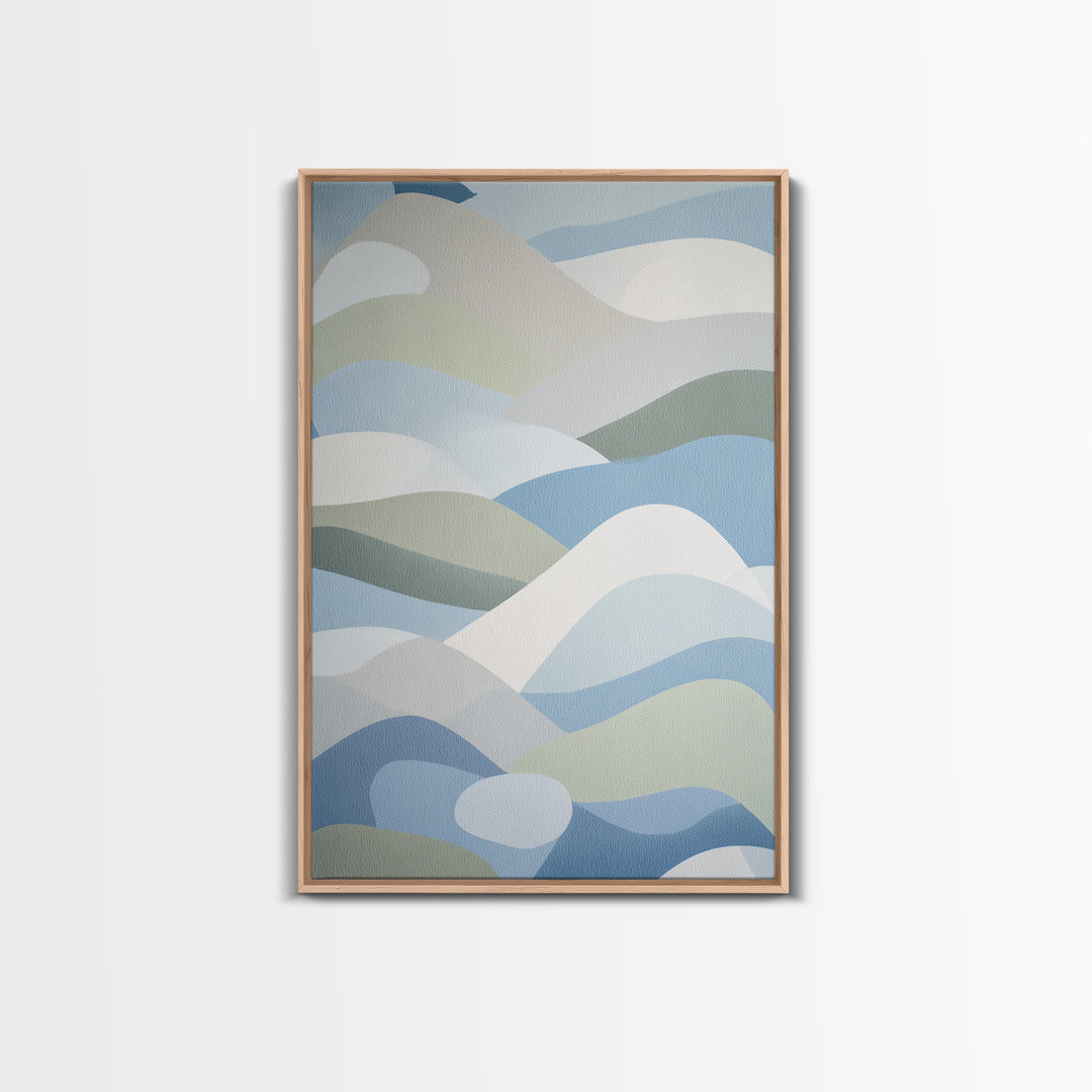 Playful Tooth Shaped Character Canvas Print, Dental Office Art, Art Print, Office Decor, Fine Art, Calm, Unique Wall Art, DOA-2x3-62