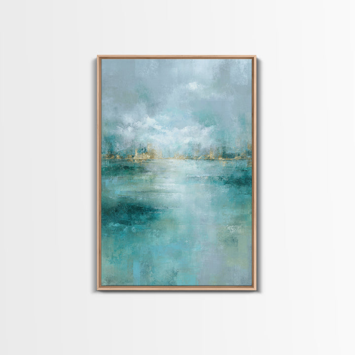 Clean Geometric Art Framed Canvas Print, Dental Office Art, Tooth Art, Office Decor, Abstract Art, Calm, Modern Decor, DOA-2x3-64