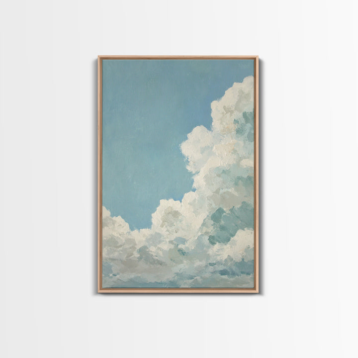 Peaceful Clouds over Open Meadow Canvas Print, Dental Office Art, Art Print, Office Decor, Oil Painting, Calm, Unique Wall Art, DOA-2x3-65