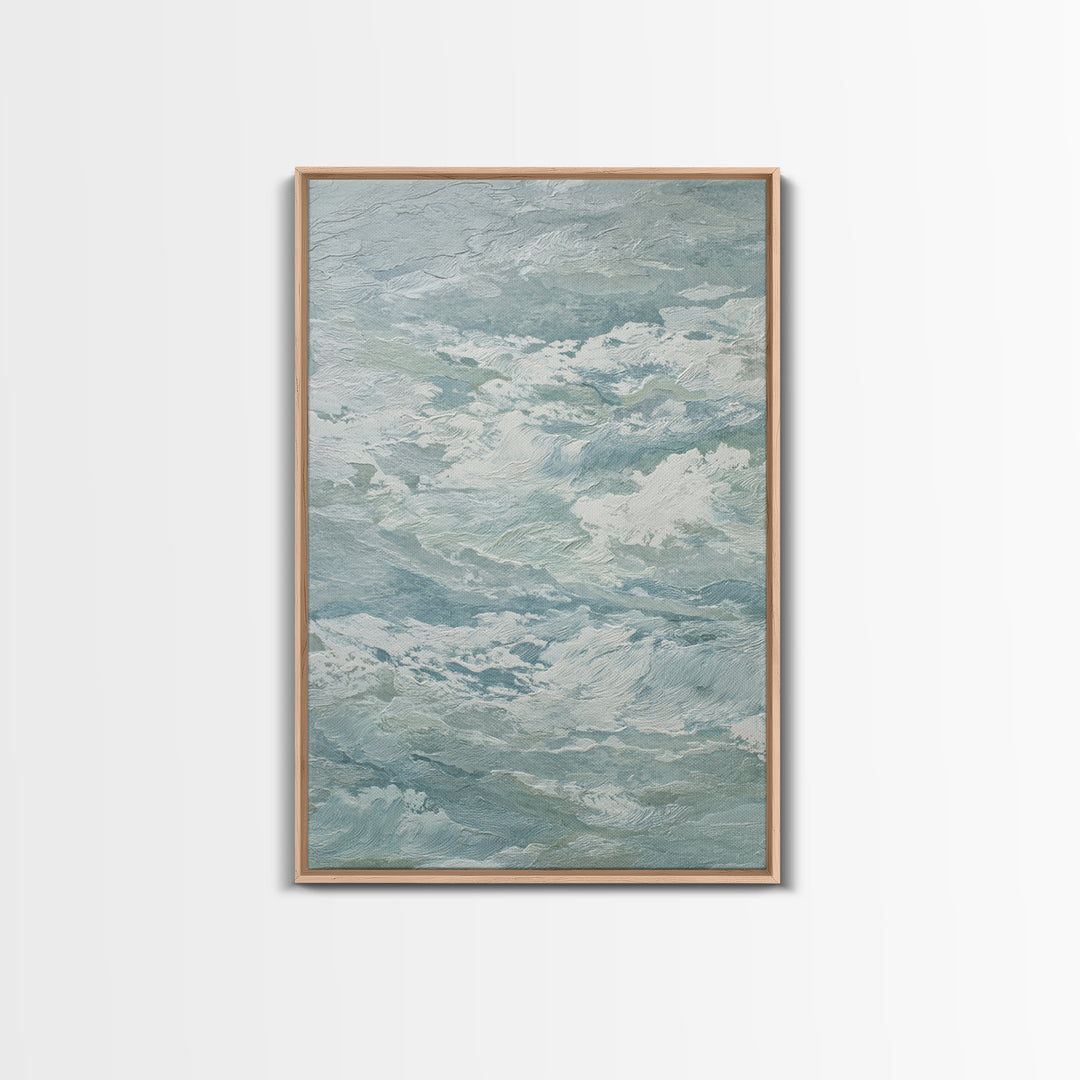 Calming Abstract Ocean Waves Canvas Print, Dental Office Art, Minimalist Decor, Office Decor, Calm, Motivational Poster, DOA-2x3-81