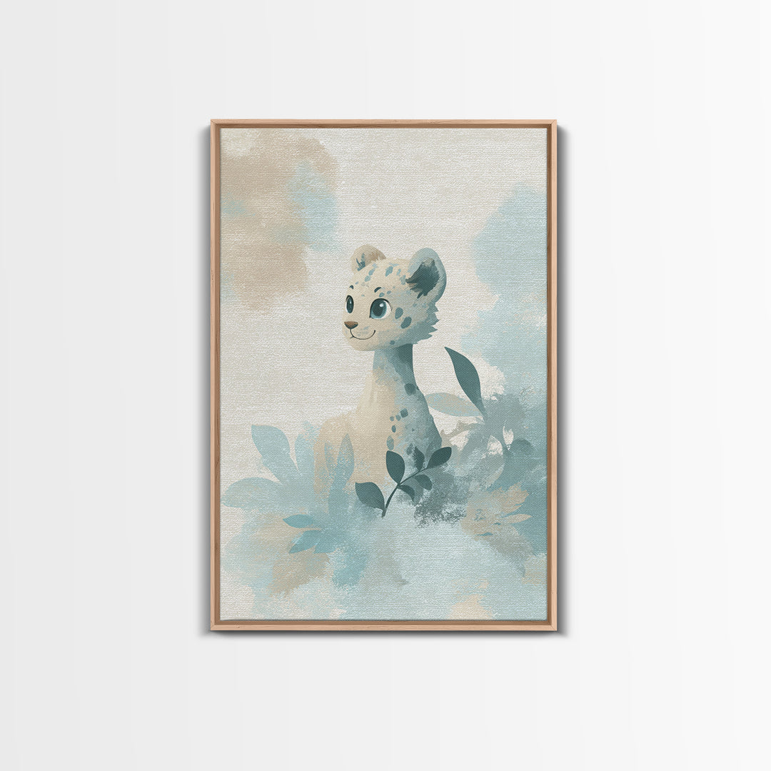 Cheerful Animal Dentist Themed Character Without Text Canvas Print, Dental Office Art, Luxury Decor, Office Decor, Calm, DOA-2x3-82